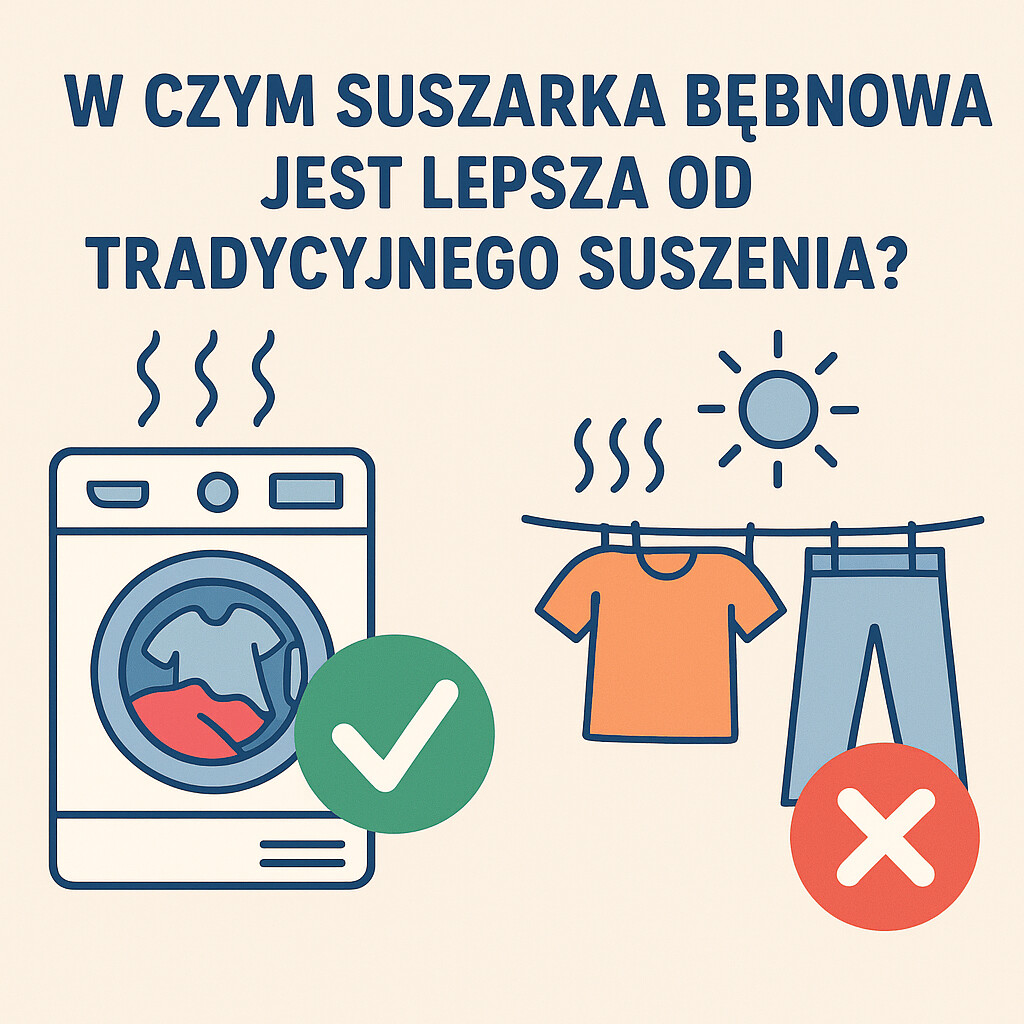 W czym suszarka bębnowa jest lepsza od tradycyjnego suszenia