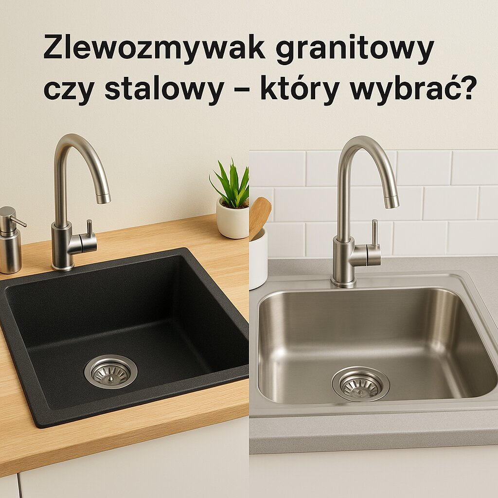 Zlewozmywak granitowy czy stalowy – który wybrać