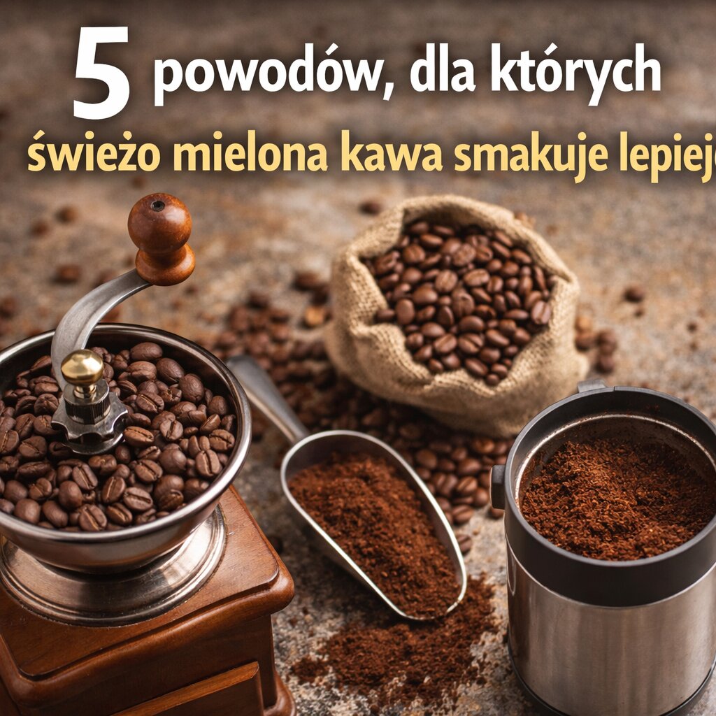 5 powodów, dla których świeżo mielona kawa smakuje lepiej