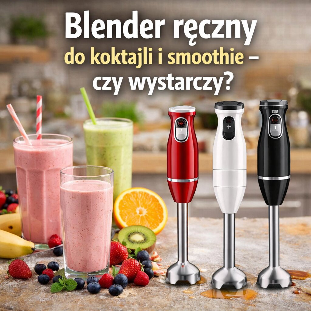 Blender ręczny do koktajli i smoothie – czy wystarczy