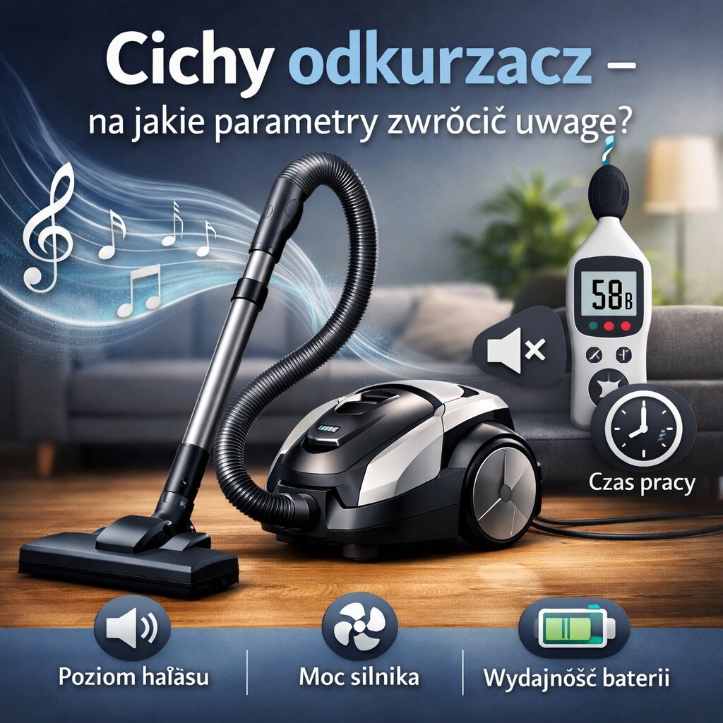 Cichy odkurzacz – na jakie parametry zwrócić uwagę