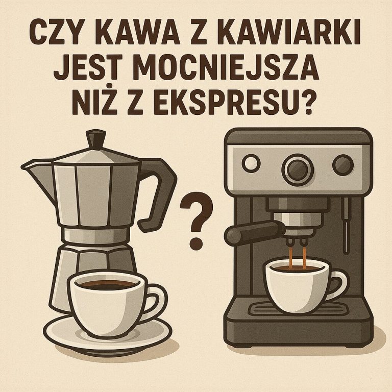 Czy kawa z kawiarki jest mocniejsza niż z ekspresu