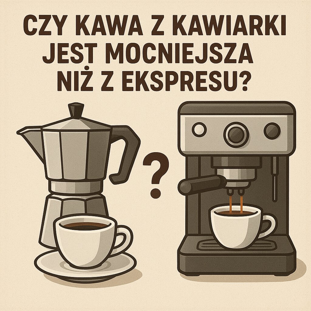 Czy kawa z kawiarki jest mocniejsza niż z ekspresu