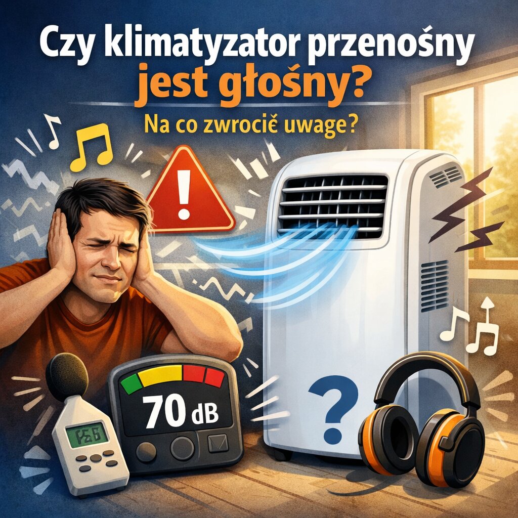 Czy klimatyzator przenośny jest głośny Na co zwrócić uwagę