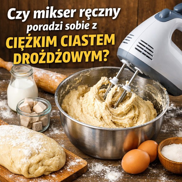 Czy mikser ręczny poradzi sobie z ciężkim ciastem drożdżowym