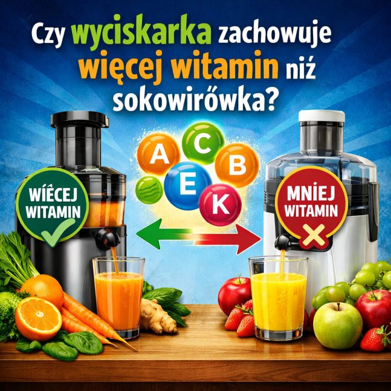 Czy wyciskarka zachowuje więcej witamin niż sokowirówka