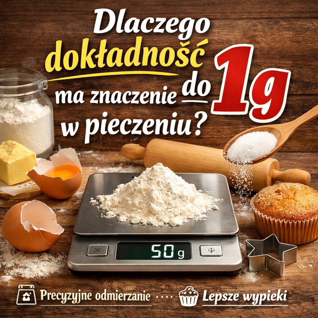 Dlaczego dokładność do 1 g ma znaczenie w pieczeniu