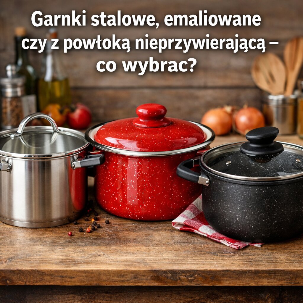 Garnki stalowe, emaliowane czy z powłoką nieprzywierającą – co wybrać