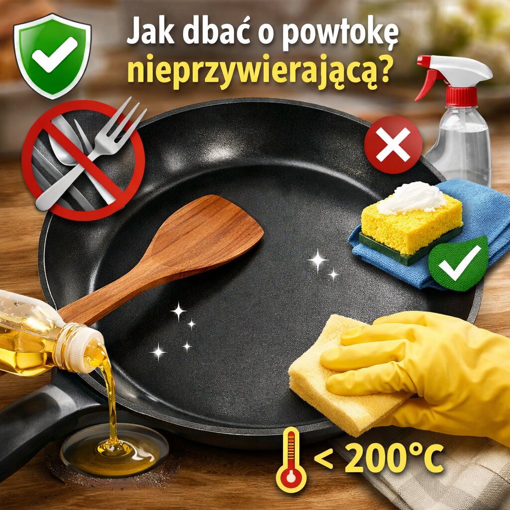 Jak dbać o powłokę nieprzywierającą