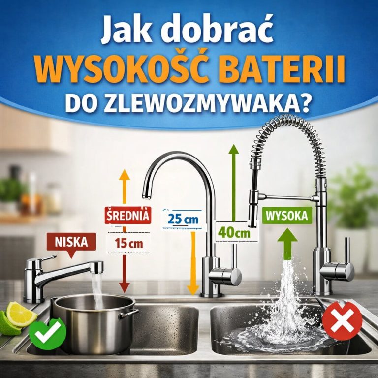 Jak dobrać wysokość baterii do zlewozmywaka