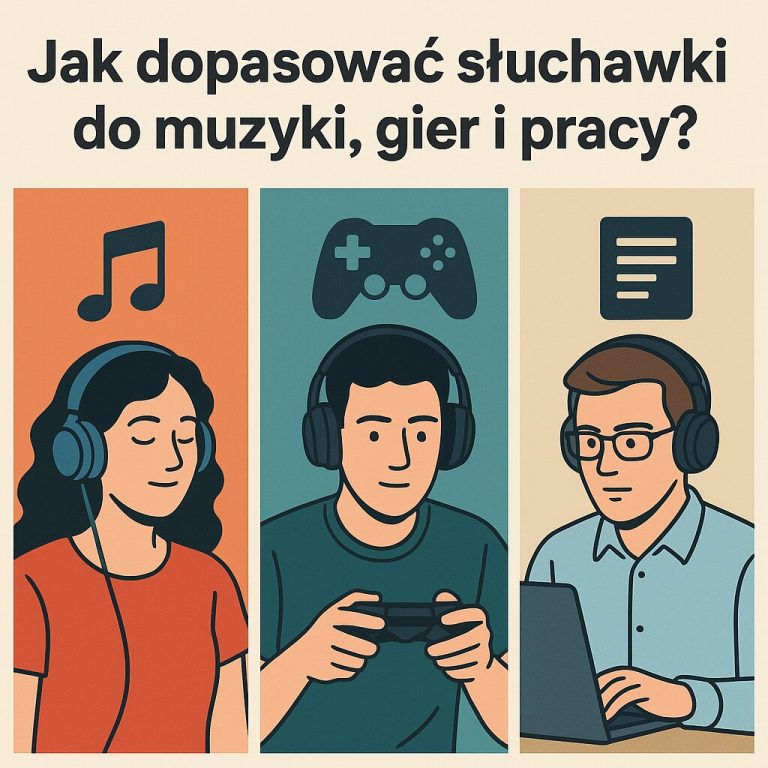 # Jak dopasować słuchawki do muzyki, gier i pracy
