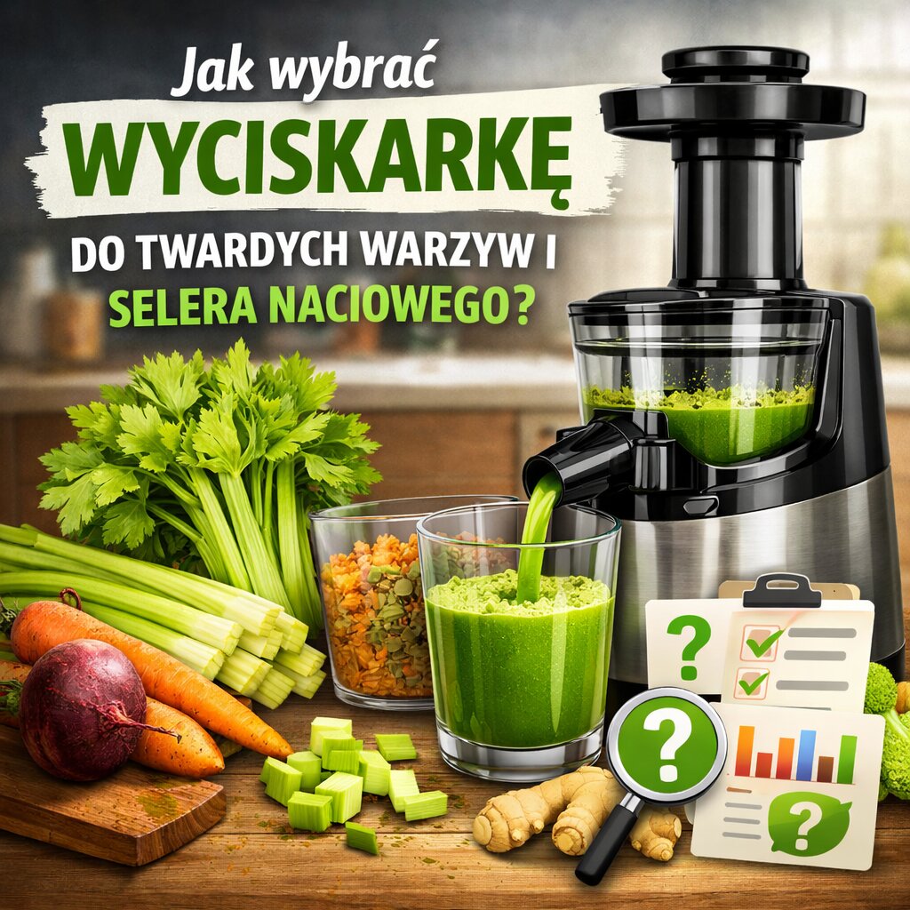 Jak wybrać wyciskarkę do twardych warzyw i selera naciowego
