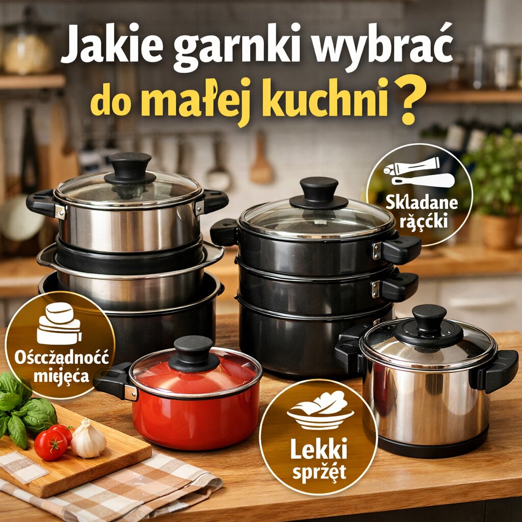 Jakie garnki wybrać do małej kuchni