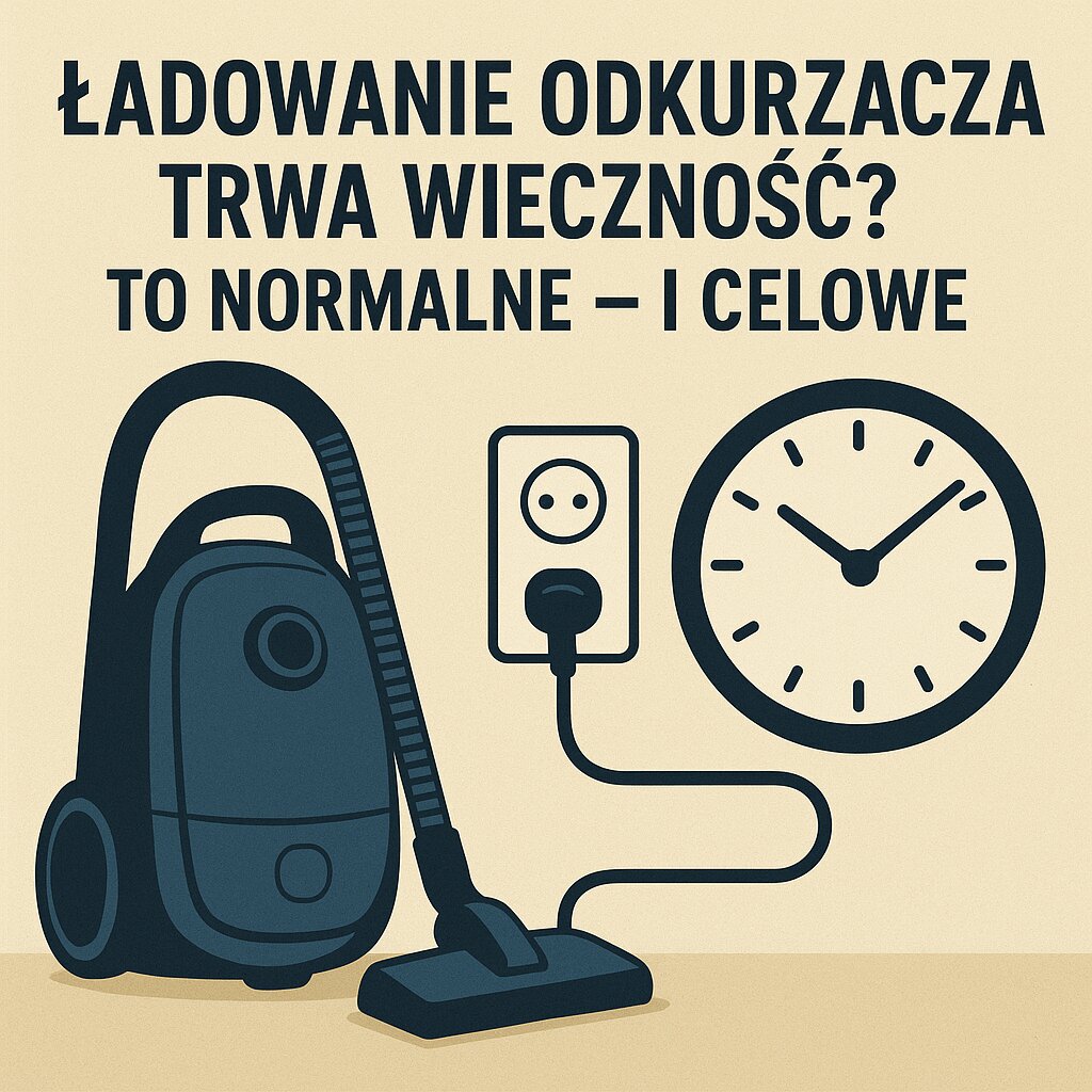 Ładowanie odkurzacza trwa wieczność To normalne – i celowe