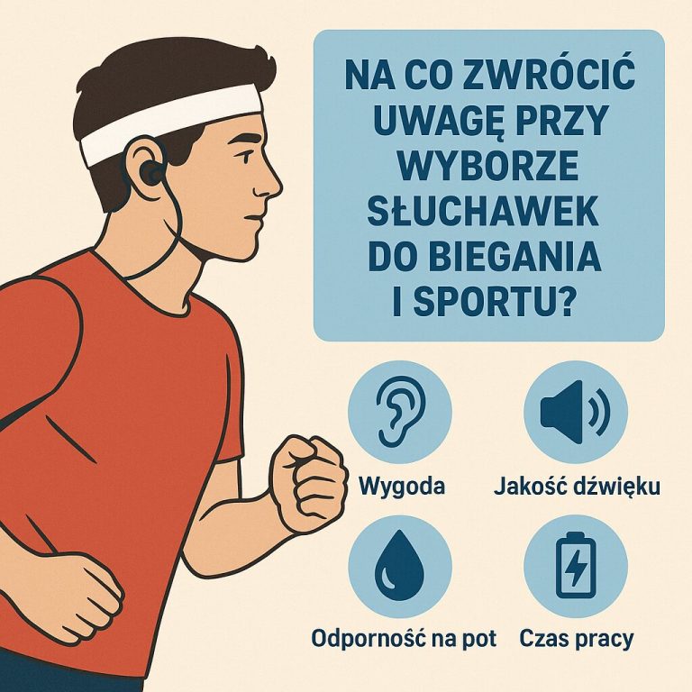Na co zwrócić uwagę przy wyborze słuchawek do biegania i sportu