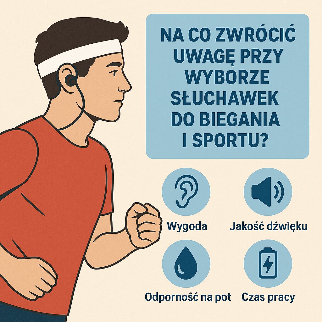 Na co zwrócić uwagę przy wyborze słuchawek do biegania i sportu