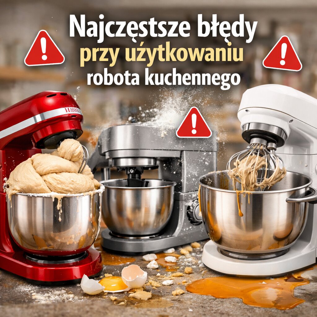 Najczęstsze błędy przy użytkowaniu robota kuchennego