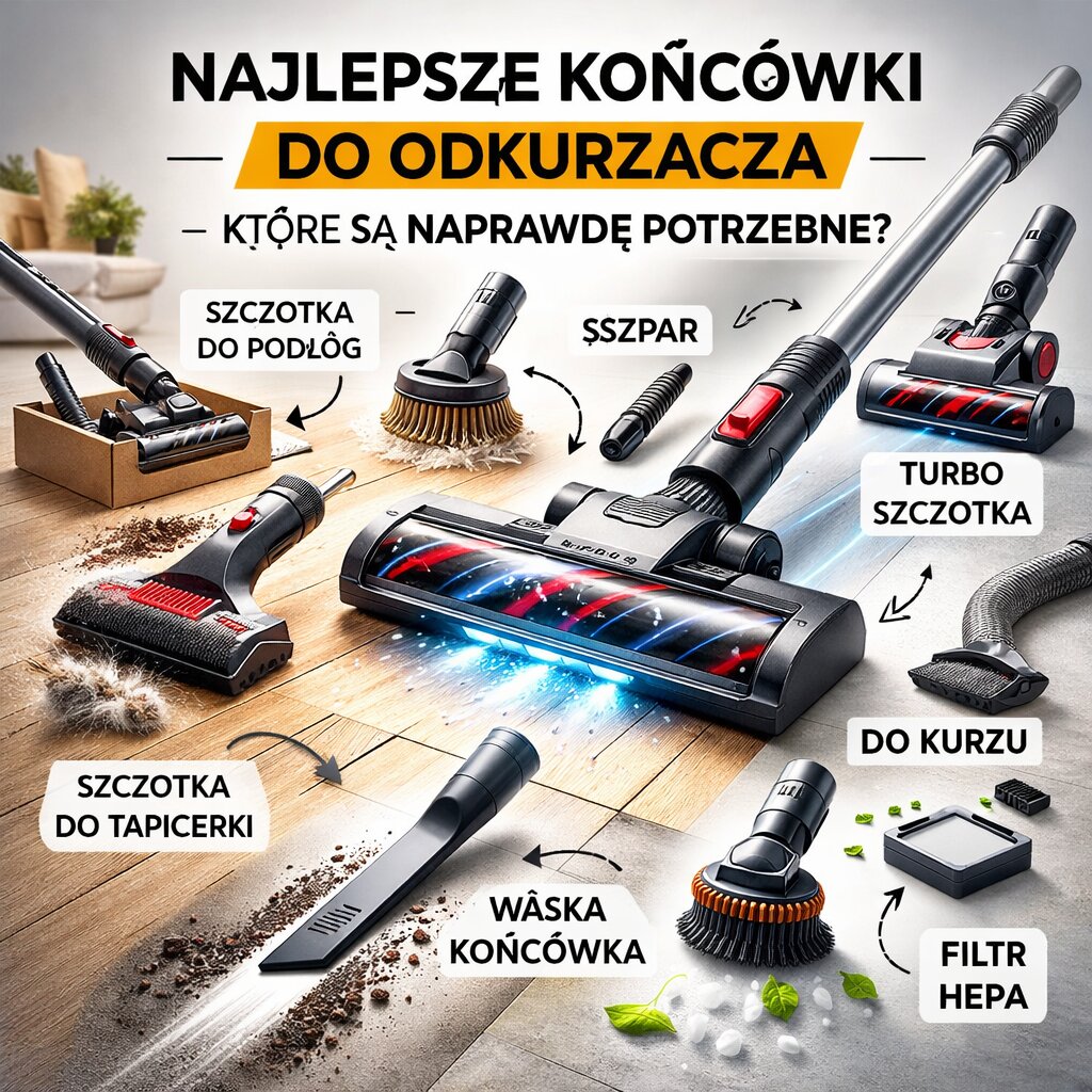 Najlepsze końcówki do odkurzacza – które są naprawdę potrzebne