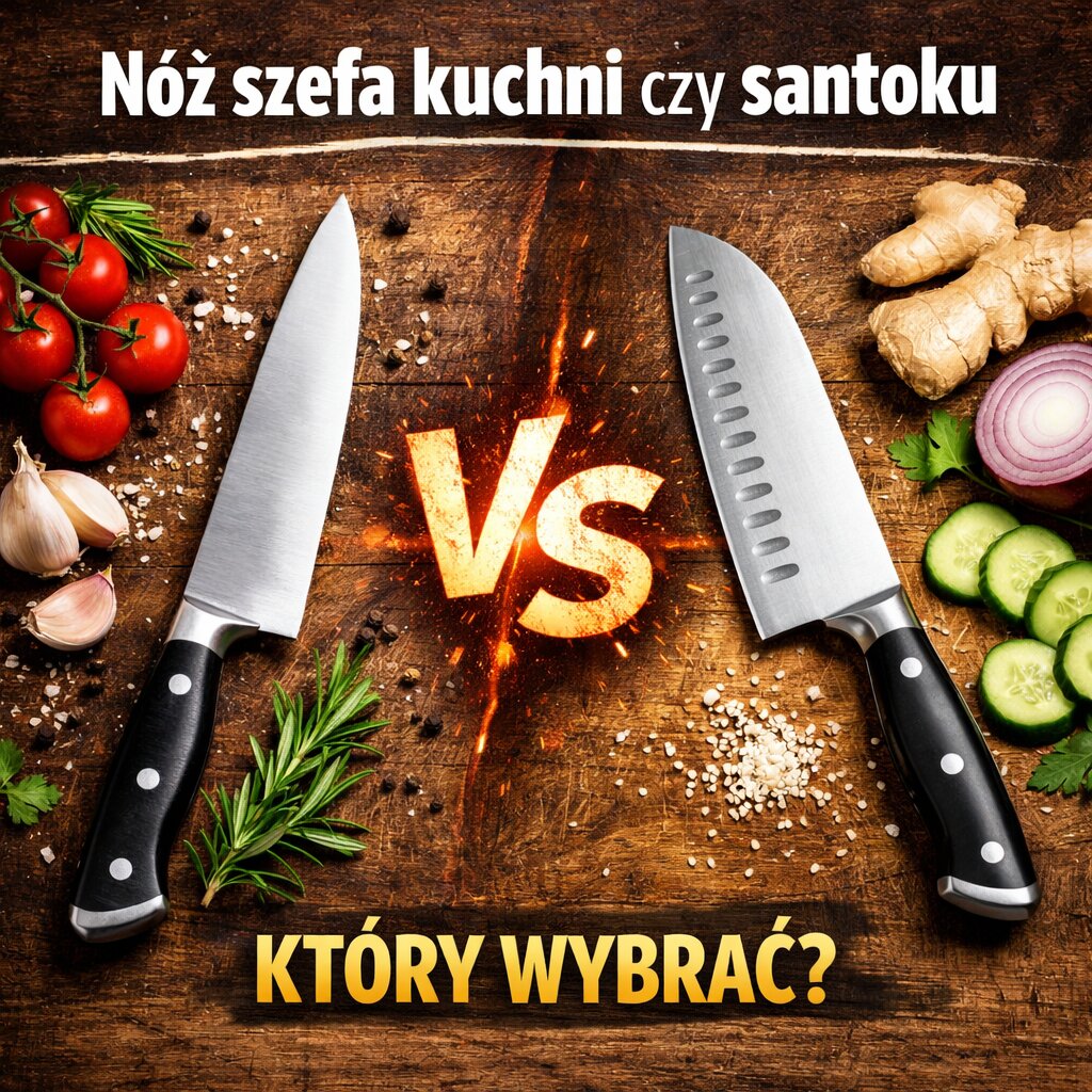 Nóż szefa kuchni czy santoku – który wybrać