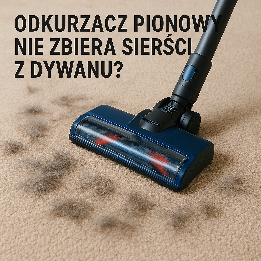 Odkurzacz nie zbiera sierści z dywanu