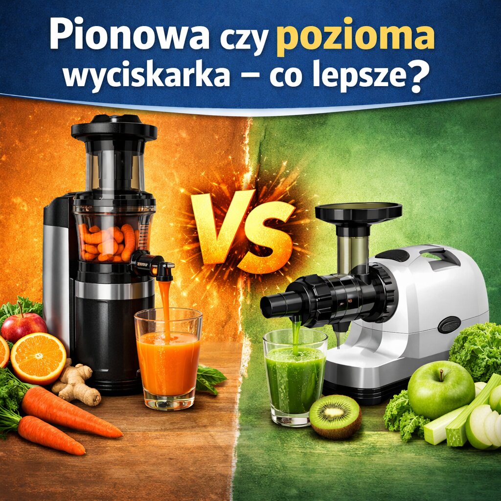 Pionowa czy pozioma wyciskarka – co lepsze