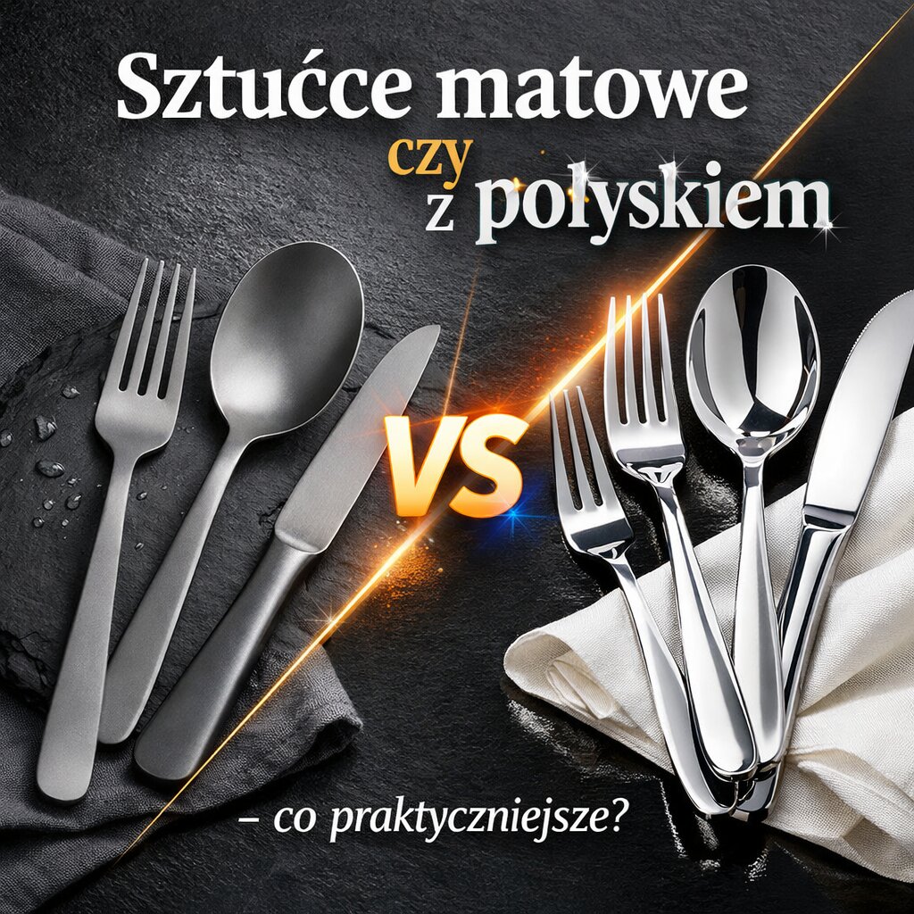 Sztućce matowe czy z połyskiem – co praktyczniejsze