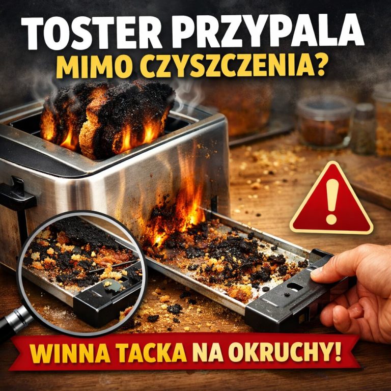 Toster przypala mimo czyszczenia Winna tacka na okruchy